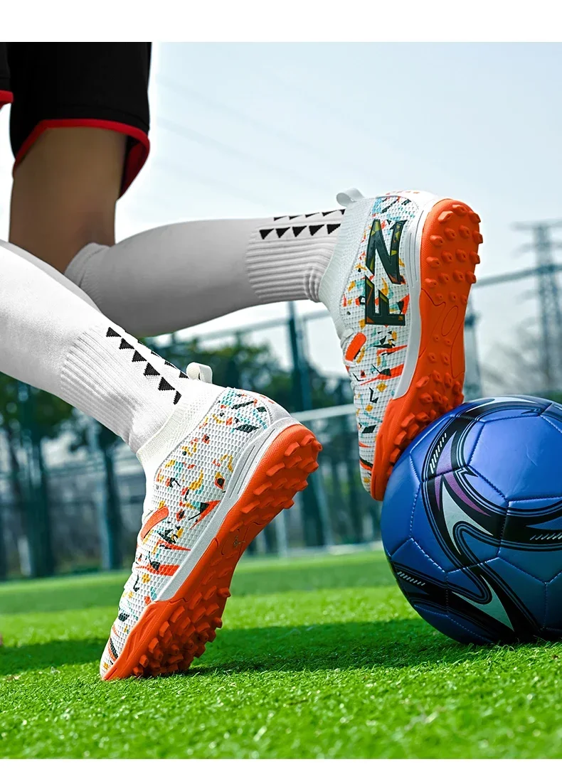 Fußballschuhe für Herren, professionelle Fußballschuhe, Outdoor-Futsal, Unisex, für Rasenplätze, atmungsaktiv, für Training und Wettkämpfe, rutschfeste Fußballschuhe für Gras. – Detail 6