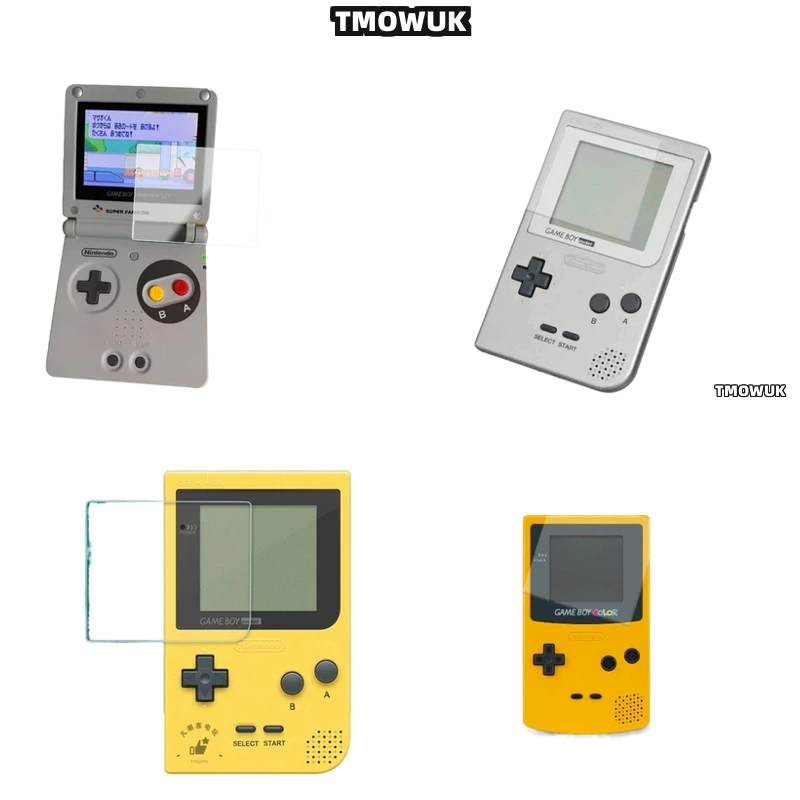 

For Nintendo Game Watch GBP GBA GBC Ultra - Clear Tempered Glass 9H 2.5D Screen Protector Film