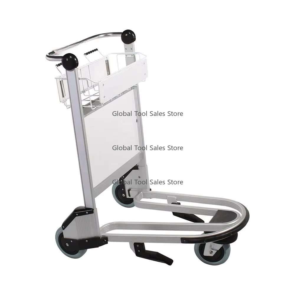 Three Wheels Airport Luggage Trolley Cart – Factory Direct, With Racks for Luggage Transport