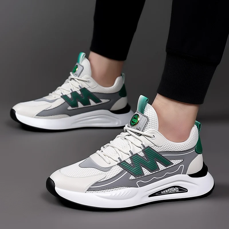 

Men's Shoes 2026 New Style Men's Fashionable Versatile Trendy Casual Sports Shoes Non-Slip Wear-Resistant Dad Shoes