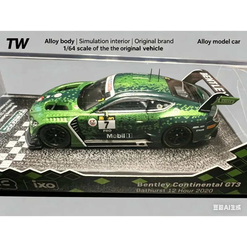 tarmac-works-1-64-alloy-replica-bentley-continental-gt3-collectible-display-item-boys'-toy-car-model