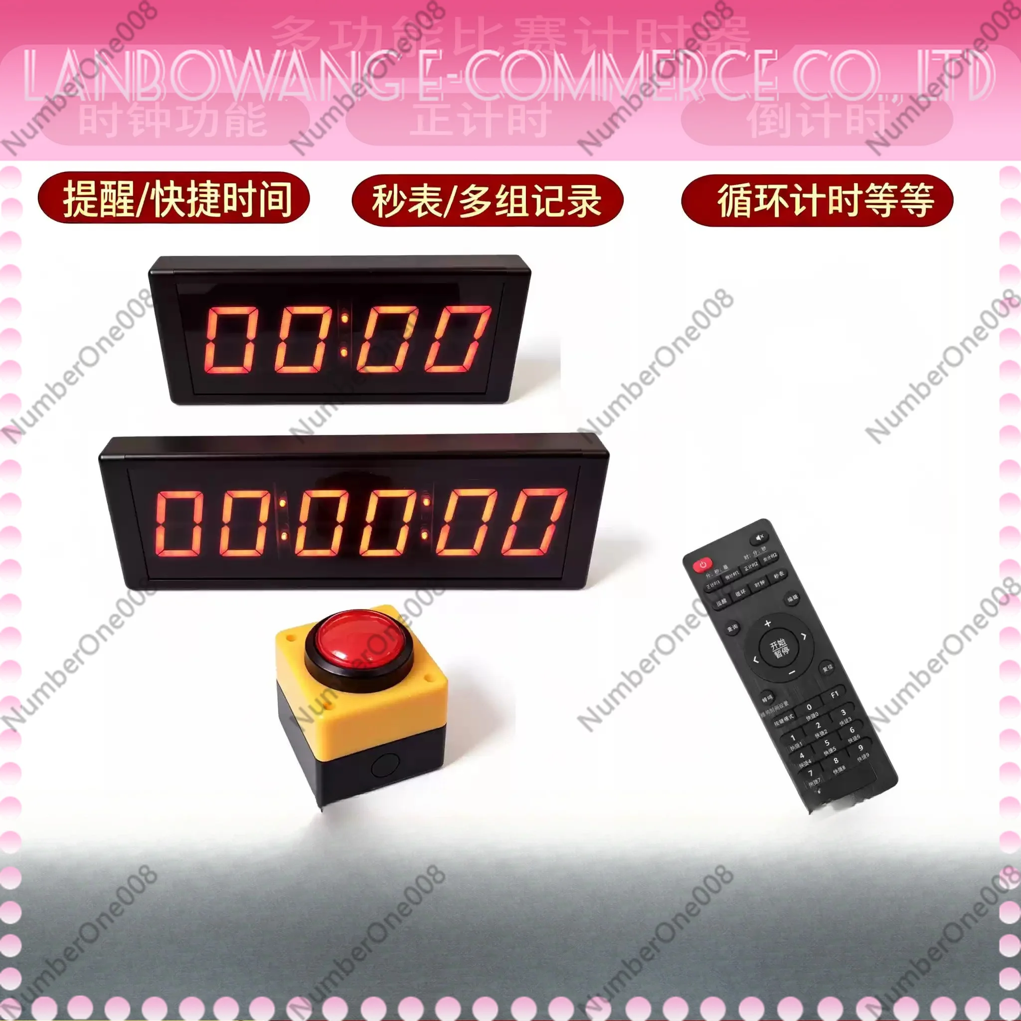 4/6 Digit LED Digital Display Timer, 10 Seconds Challenge Game Console