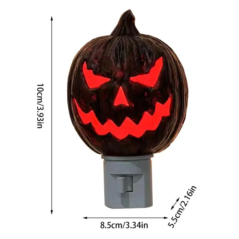 Cute Pumpkin Night Light Scary Nursery Nightlight For Kids Bright Night Lights Plug Into Wall Bedside Lamp Nursery Nightlight