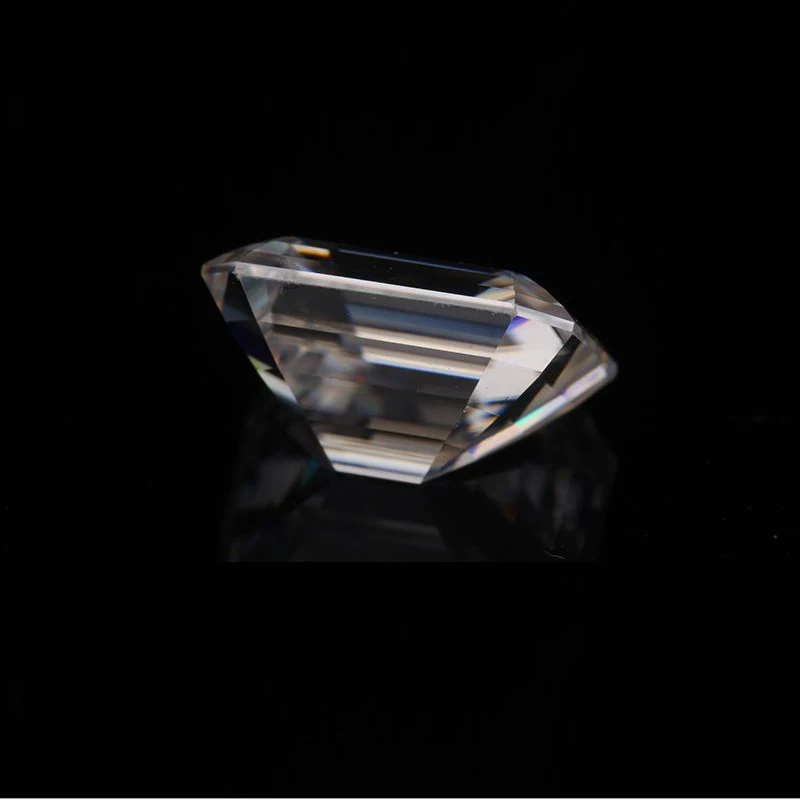 에메랄드 컷 모이사나이트 스톤, 0.2ct ~ 10ct D 컬러, VVS1 실험실 느슨한 보석, 보석 테스터 통과, 파인 쥬얼리