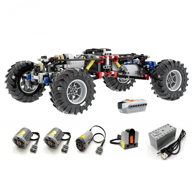 NEW Technical 4WD Off-road Front Suspension System MOC Building Blocks Parts Kits RC Bricks Model Cars for kids Boys DIY Toys