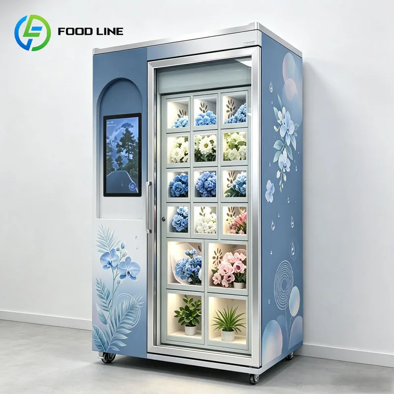 Flower Bouquet Vending Machine Fresh Flower Vending Machine Bouquet Locker Refrigerated Customized