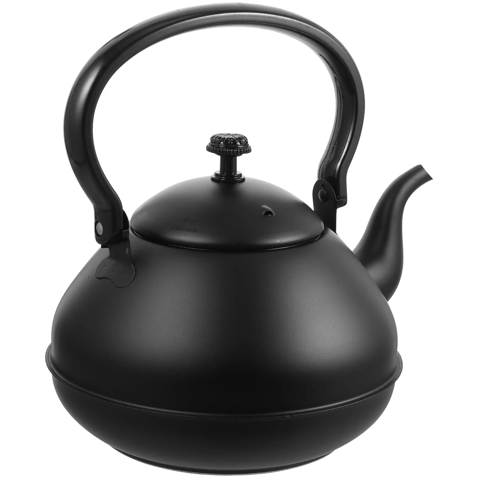 Stainless Steel Water Kettle Vintage Design Large Diameter Tea Pot Metal Kettle Portable Handle Fast Boiling Kitchen Teapot