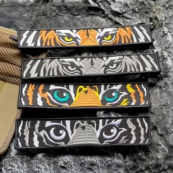 Tiger Stripe Long Patch Military Velcros Patch Hook & Loop Fastener - Tactical Embroidered Morale Badge for Molle Backpack