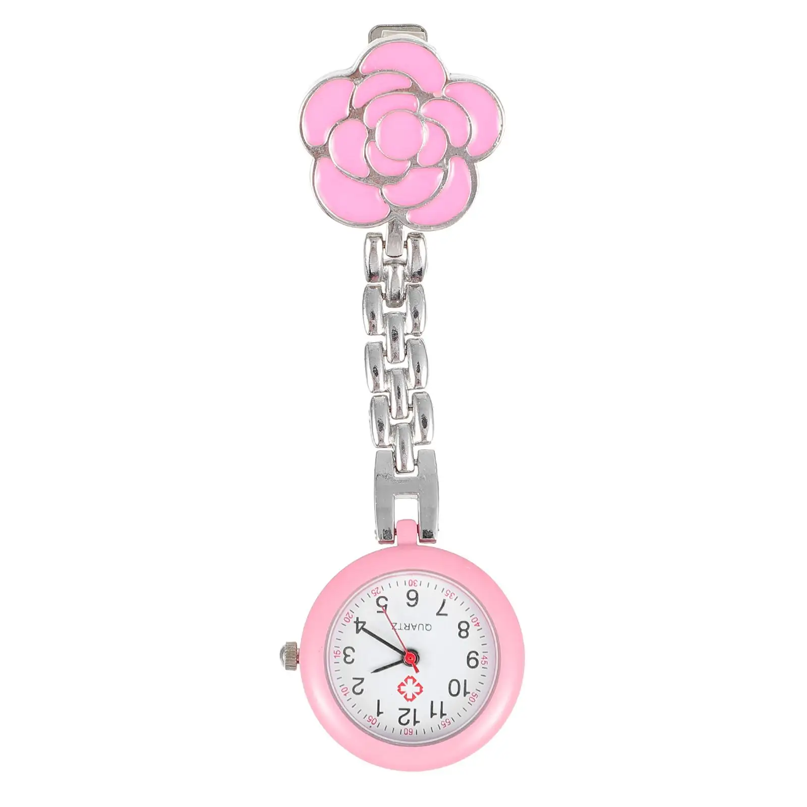 

Nurses Pocket Quartz Hanging Chest Watches for Women Girls Student Watch Chain Flowers Nurse Chest Watch Excellent Workmanship