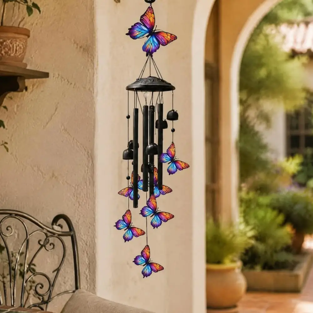 Outdoor Hummingbird Wind Chimes for Garden Decor Relaxing Sound Wind Chimes for Stress Relief Vintage Hummingbird for Gardeners
