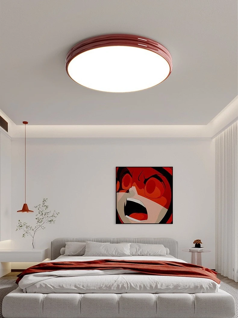 Modern Flat Ceiling Light Chandelier for Living Dining Room Bedroom Down Lighting