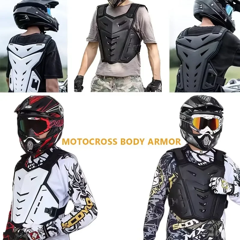 

For Street Motorcycles Adjustable Motorcycle Protective Vest, Riding Body Armor Shell with Custom Fit for Universal Models