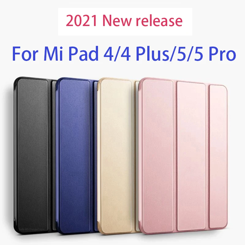 Case For Xiaomi Mi Pad 4 8.0 inch Wake Silicone Smart Cover For Xiaomi Mi Pad 4 Plus 10.1 inch Case 2021 Mi Pad 5 Pro 11 inch