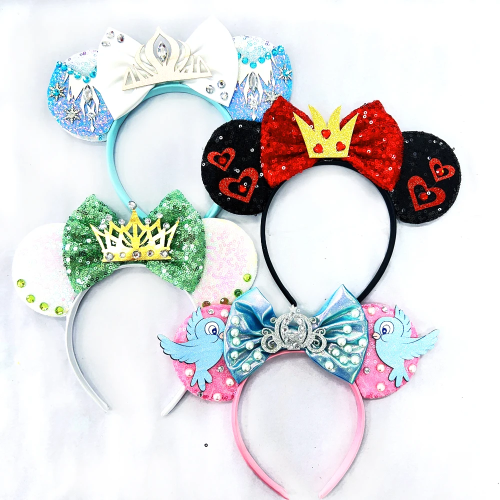 Latest  Festival Party Mickey Mouse Ears Headband For Kids Festival Spider Bat Hairband Kids Party Hair Accessories