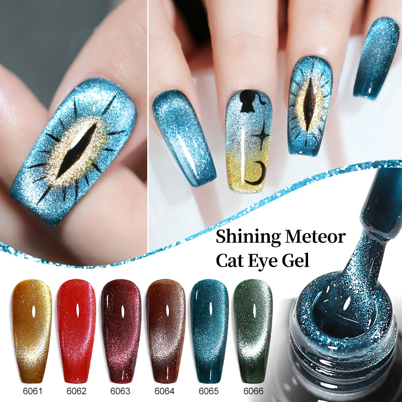 Arte Clavo 10ml Reflektierender Diamant-Katzenaugen-Gel-Nagellack Glänzender Meteorit-Magnetischer UV-LED-Gel für Nagelkunst-Salons Großhandel – Detail 3