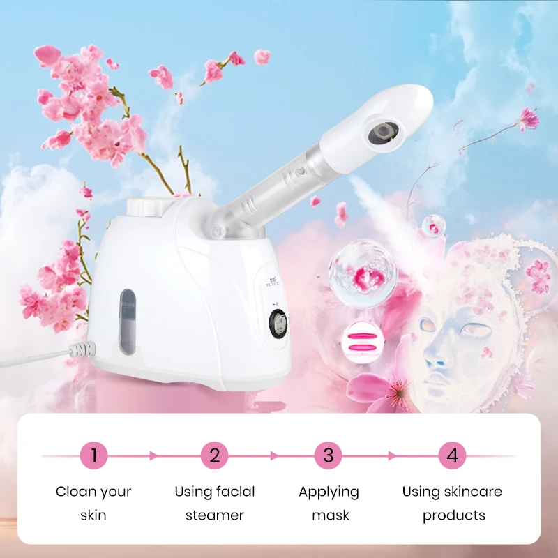 KSKIN Ozone  Professional Facial Mist Sprayer For Skin Face Steamer Deep Cleaning Ionic Facial Steamer