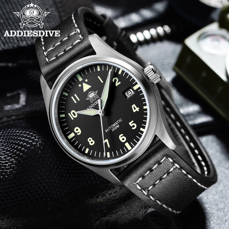 ADDIESDIVE Men's Automatic Watch NH35A Sapphire 200m Waterproof