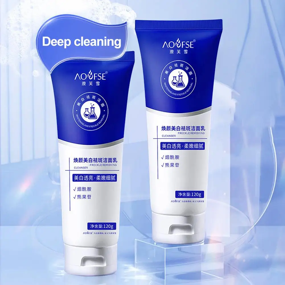 Facial Cleanser Hydrate Oil Control Deep Cleansing Removes Whitening Blackheads Pimples Cleanser Cleanser Foaming Blemish Z1V4