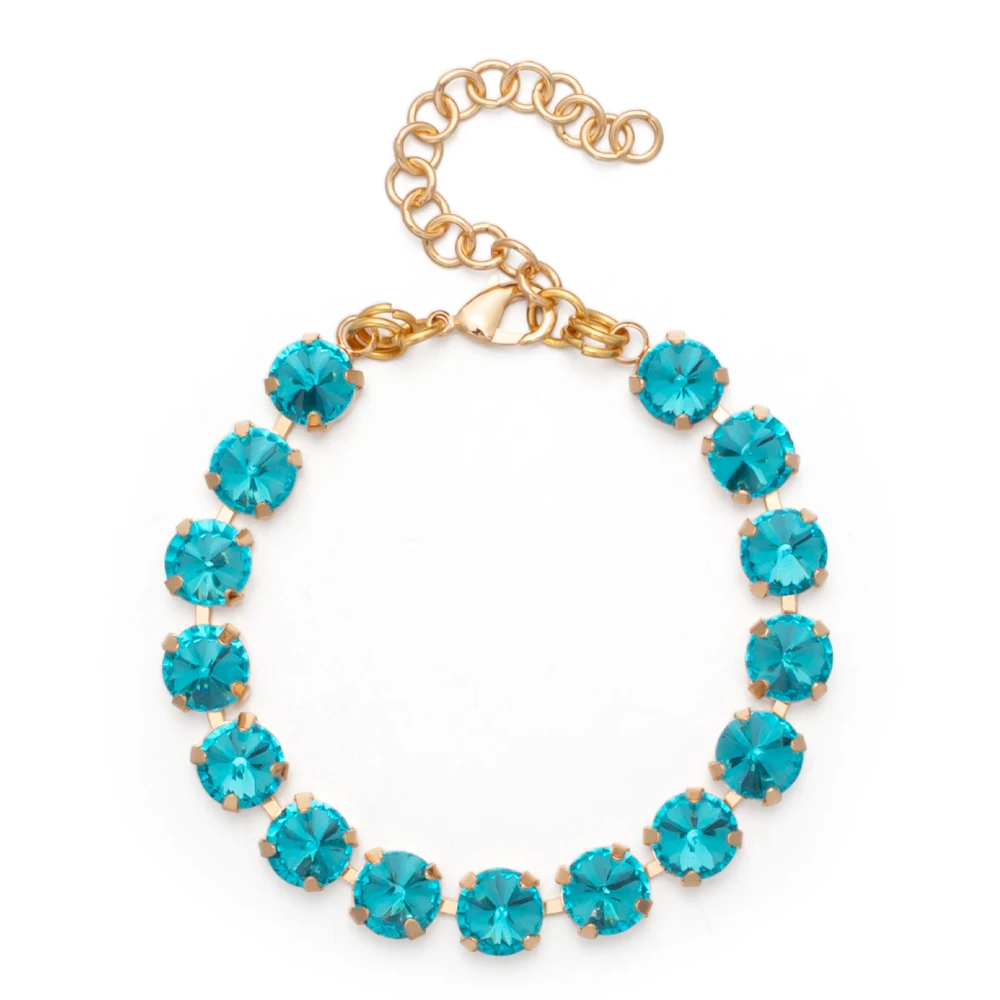 Geometric Crystal Beaded Bracelet for Women