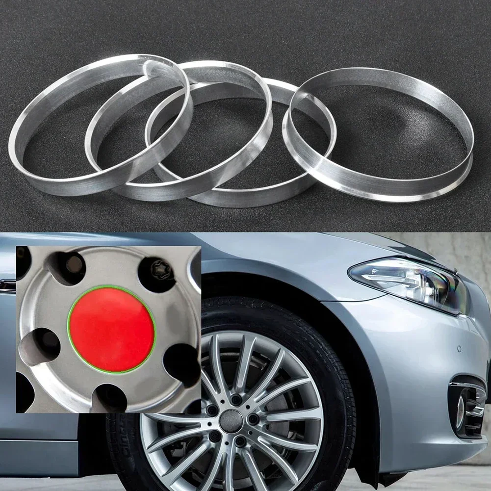 Für BMW Aluminium 4 teile/satz Auto Außen Radnabe Ring 72 6mm Innendurchmesser bis 74 1mm Außendurchmesser Links/Rechts Platzierung