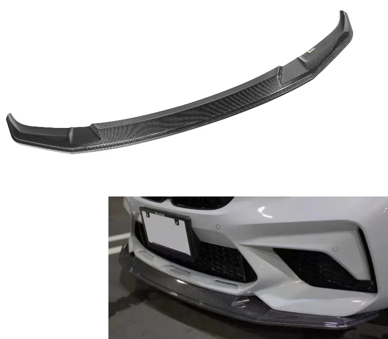 F87 Carbon Fiber Auto Part GTS Style Front Bumper Lip for M2 2014-2018 M2C 2019 Carbon Fiber Front Diffuser Body Kit