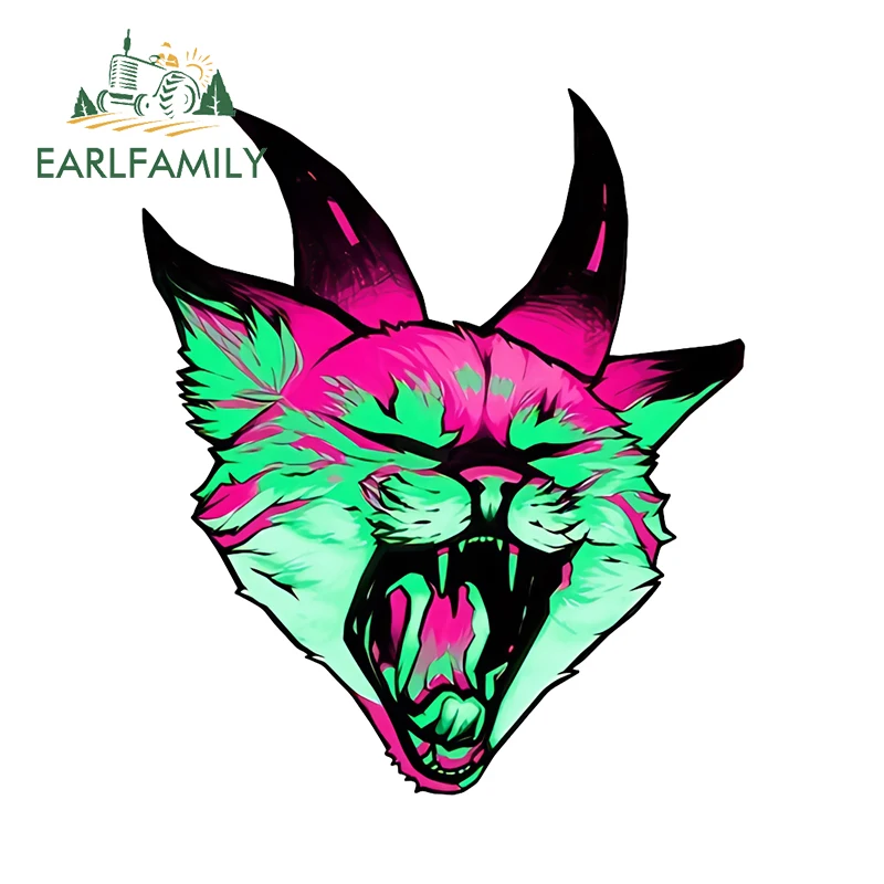 EARLFAMILY 13cm × 11.1cm Demon Symbolize Creative Car Stickers Cool Personality Graffiti Decals Nice Windshield Decoration