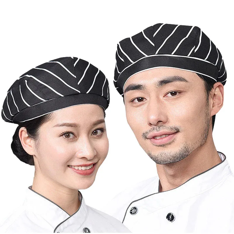 

1PCS Unisex Top Chef Pirate Hat Hotel Restaurant Canteen Bakery Kitchen Work Wear Beret Master Cook Forward Cap Waiter Hats