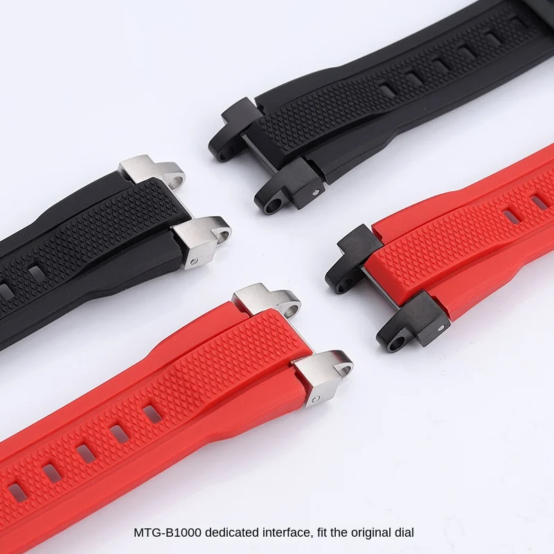ل كاسيو G-SHOCK 5544 MTG-B1000 MTG-G1000 حزام ساعة رياضية mtgb1000 سيليكون المطاط تعديل المعادن المقاوم للصدأ سوار دائم