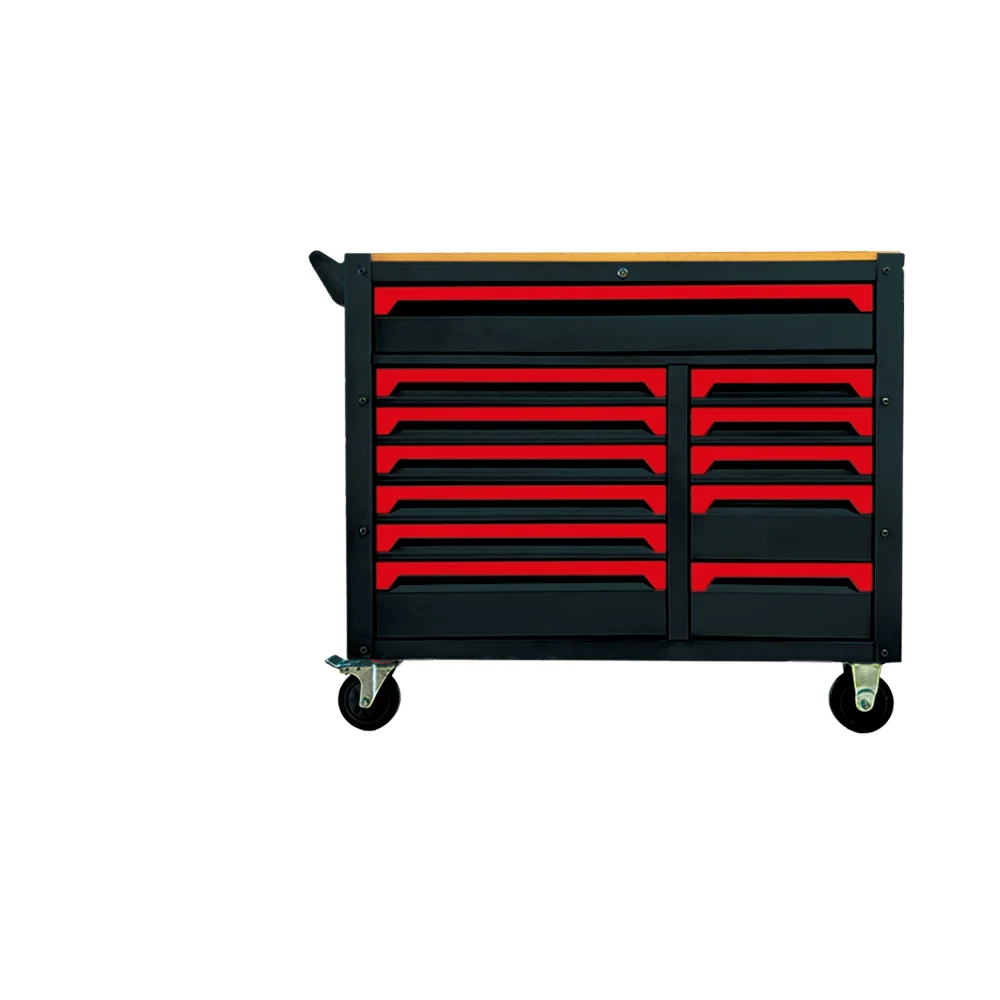 Heavy Duty 12-Drawer Wooden Workbench Tool Chest Durable OEM Workshop Table With 471 PCS CRV Tool Kits