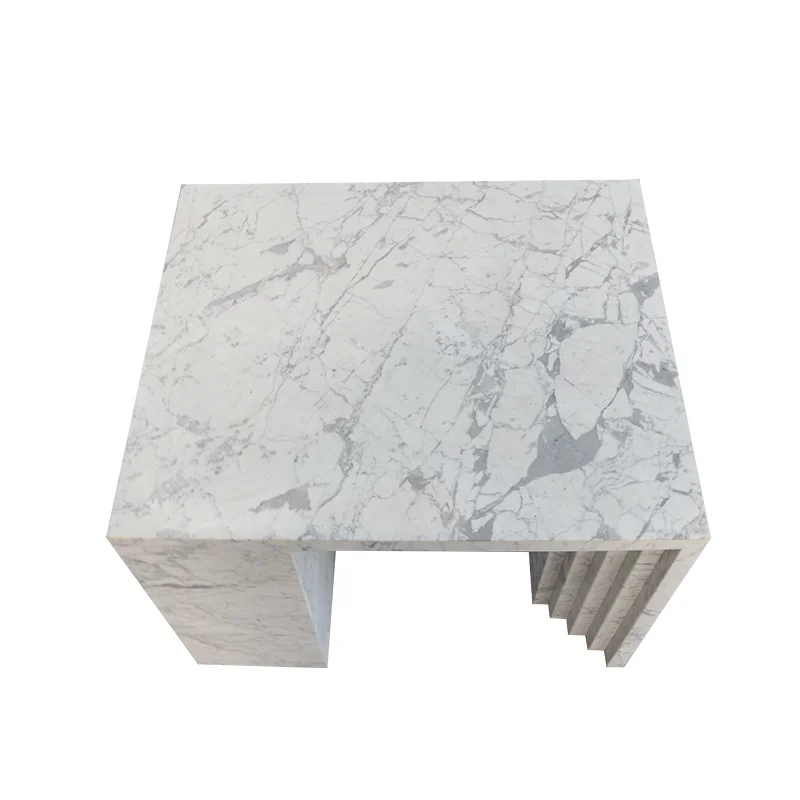 

# Living Room Marble Side Coffee Table White Side Tables