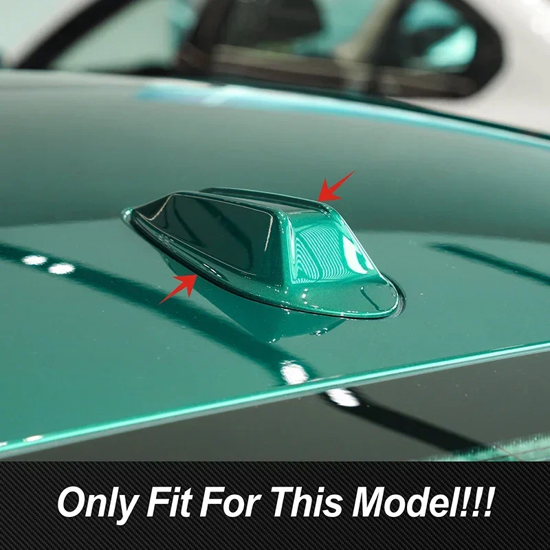 For BMW 3 4 Series i3 i4 X7 2022-2024 Car Rear Carbon Fiber Roof Shark Fins Panel Cover Decoration Trim Exterior Accessories