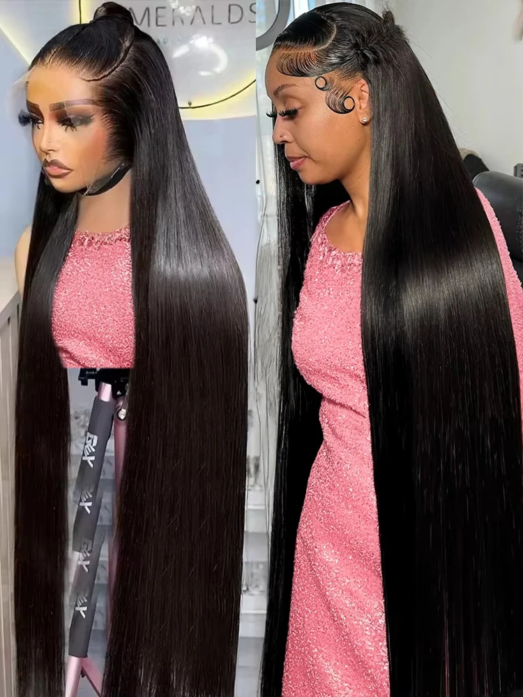 

Bone Straight Lace Front Wig Hd Lace Wig 13x6 Human Hair Wigs For Women PrePlucked Brazilian 46 50 52 Inch 13x4 Lace Frontal Wig