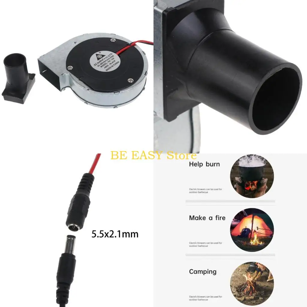 E28F BBQ مروحة الشواء منفاخ 100V 220V 110X110X28MM DC12V شواية المشوهة مروحة السرعة القابلة للتعديل