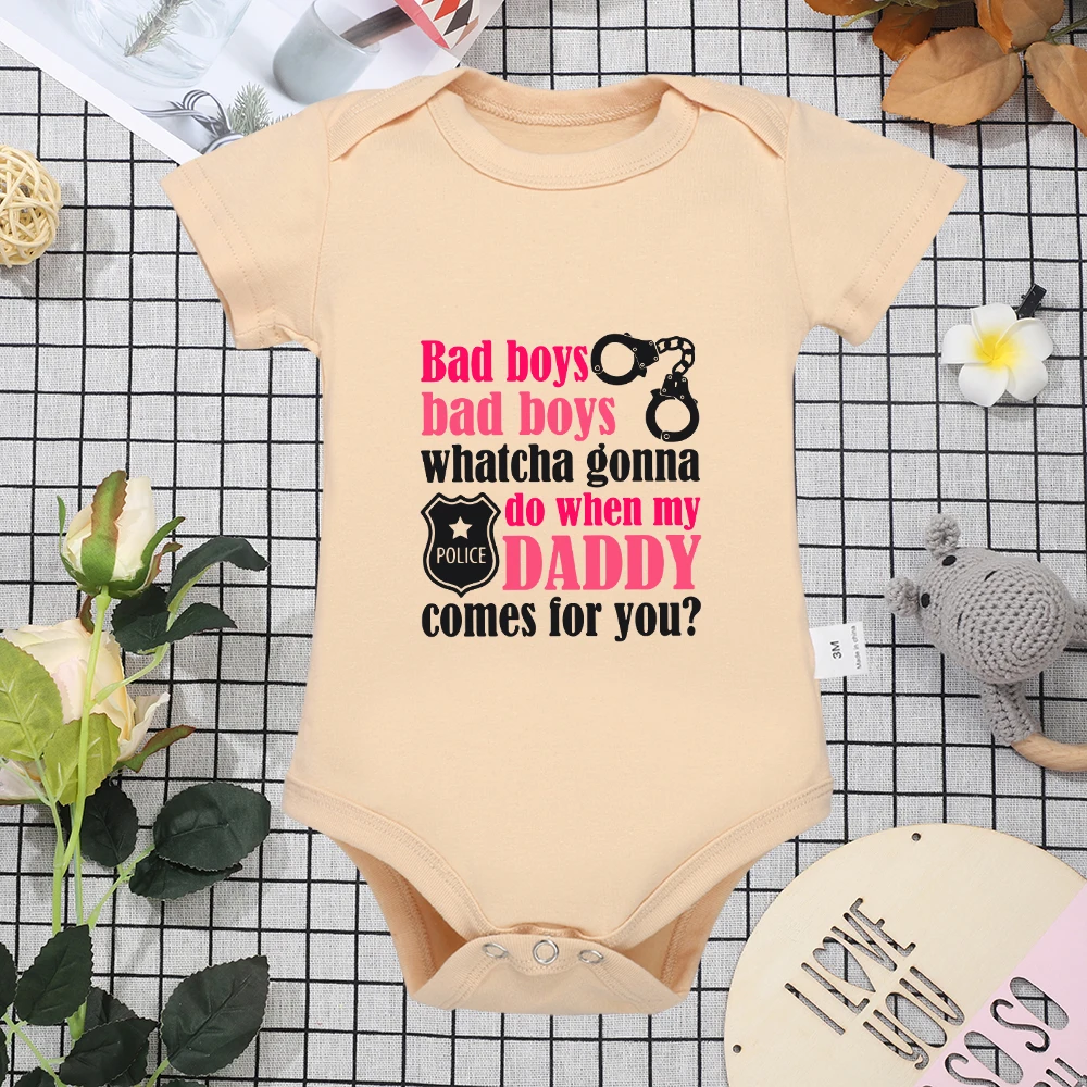 Baby Girl and Boy Bodysuit White Cotton Cozy Newborn Onesie Pajamas Cartoon Creative Cute Toddler Jumpsuit Multi Color Clothes