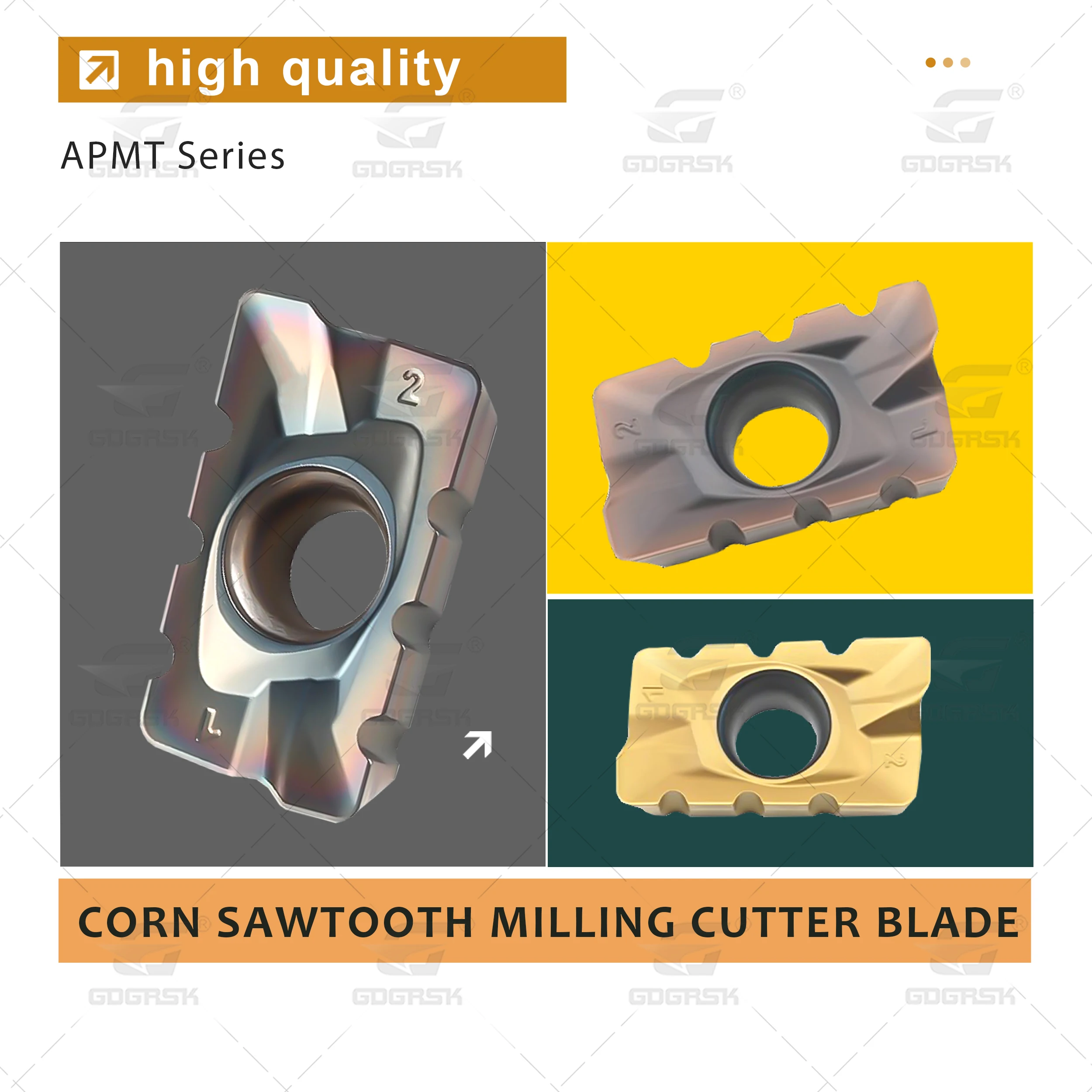 إدراج الطحن الخام APMT1604/1135 قواطع طحن الذرة قواطع الطحن المسننة مع حافة متموجة الأخدود مخرطة CNC شفرات القطع