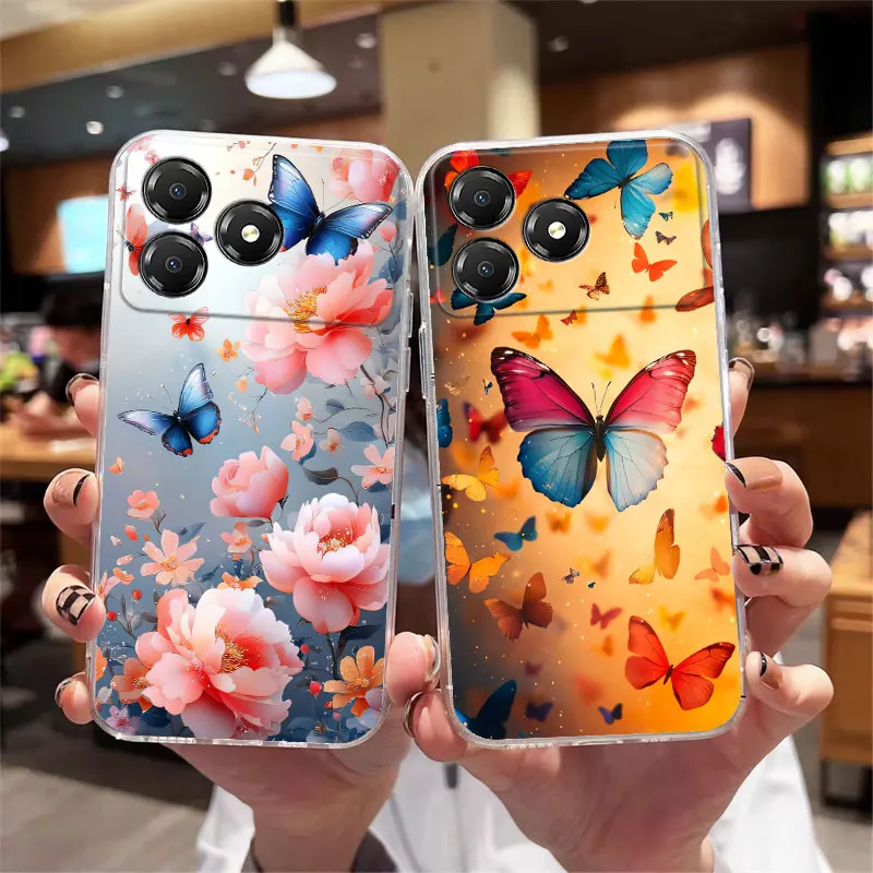 Funda de teléfono para ZTE Blade A76 4G /ZTE Blade A56, Funda protectora transparente de silicona suave a la moda para ZTE Blade A36, Funda a prueba de golpes