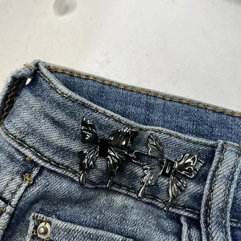 Adjustable Butterfly Jeans Button Button 10Pcs Waist Clip Metal Pins Clothing Accessories Sewing Brooch Tighten Waist Brooches