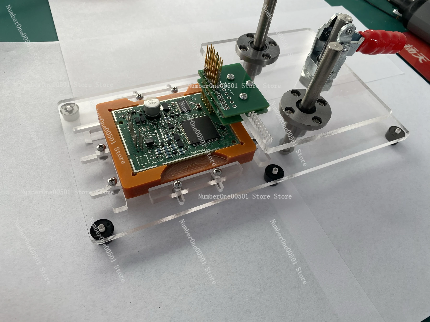 PCB terminal block test rack program download burning probe fixture tooling fixture