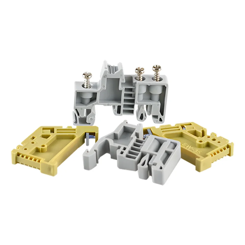 10PCS E/UK And E/UK-2 EW 35 Manufacturer End Stop For UK And SAK Terminal Blocks Din Rail End Bracket