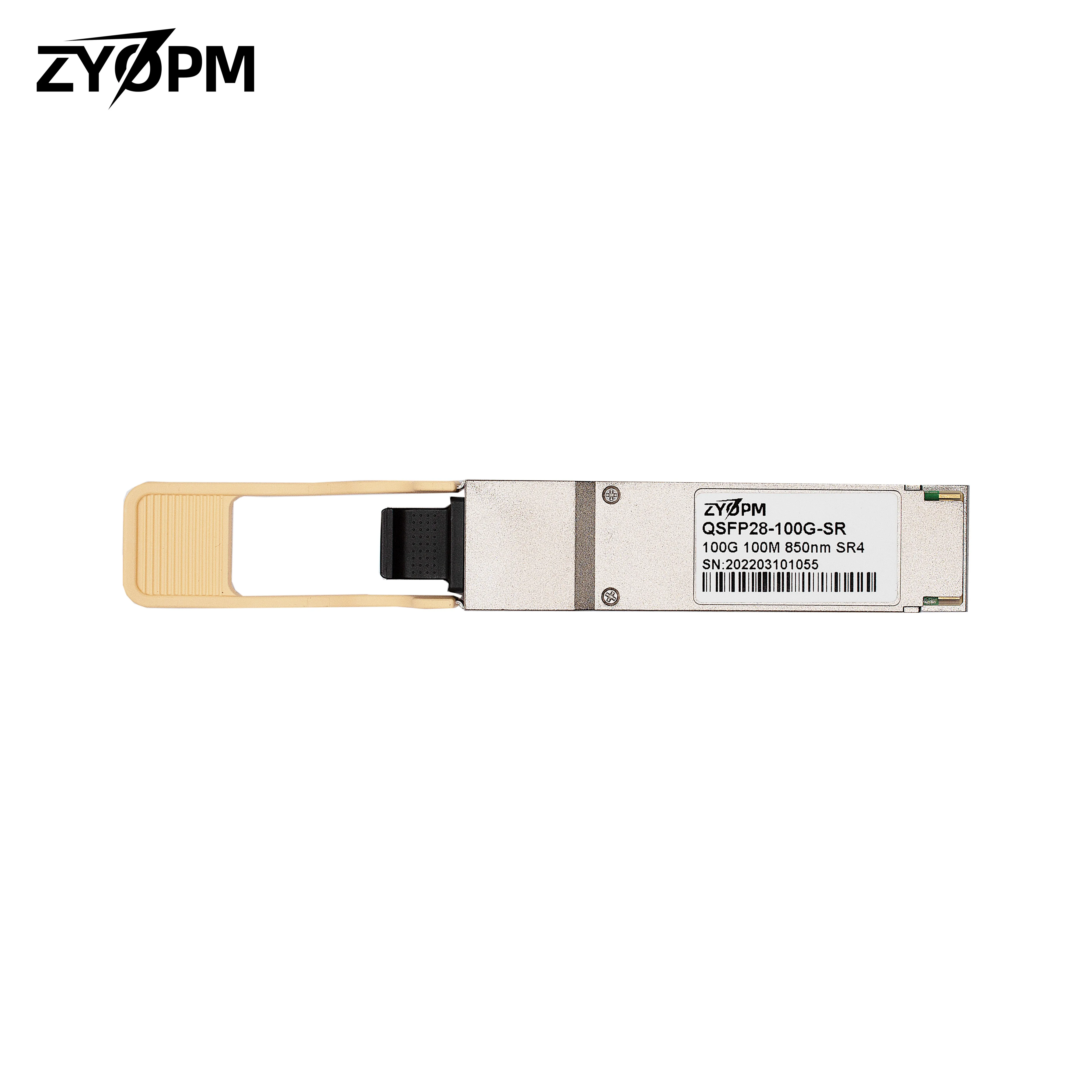 Módulo transceptor óptico 100GBASE-SR4 QSFP28 Compatible con Cisco Mikrotik ubiquit 100G QSFP28 SR4 850nm 100m DDM MTP/MPO-12