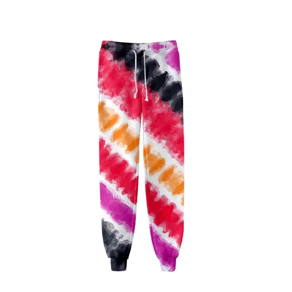 Tie dye 3d Sweatpants Fashion Casual Warm Harem Pants Women Streetwear Colorful Psychedelic Printed High Waist Baggy Trousers