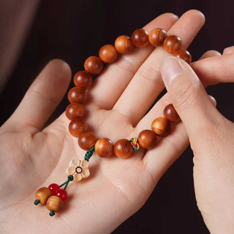 

Aged Chinese Cypress DIY Beaded Bracelet, 1.0mm, Unisex Decorative Rosary Beads, Decorative Cliff Cypress