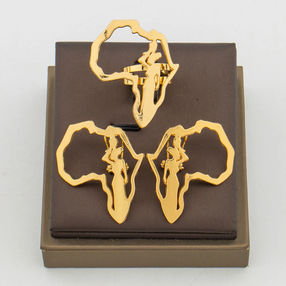 Gold Color Earrings… - image