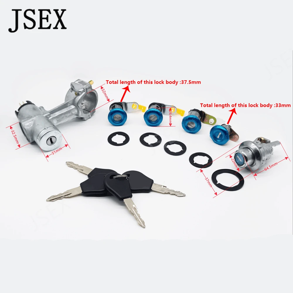 Brand New Ignition Starter Switch with Door locks Set 48700-02W00 48700-H6200 For Datsun Nissan 720 SD23 D23 Pick UP