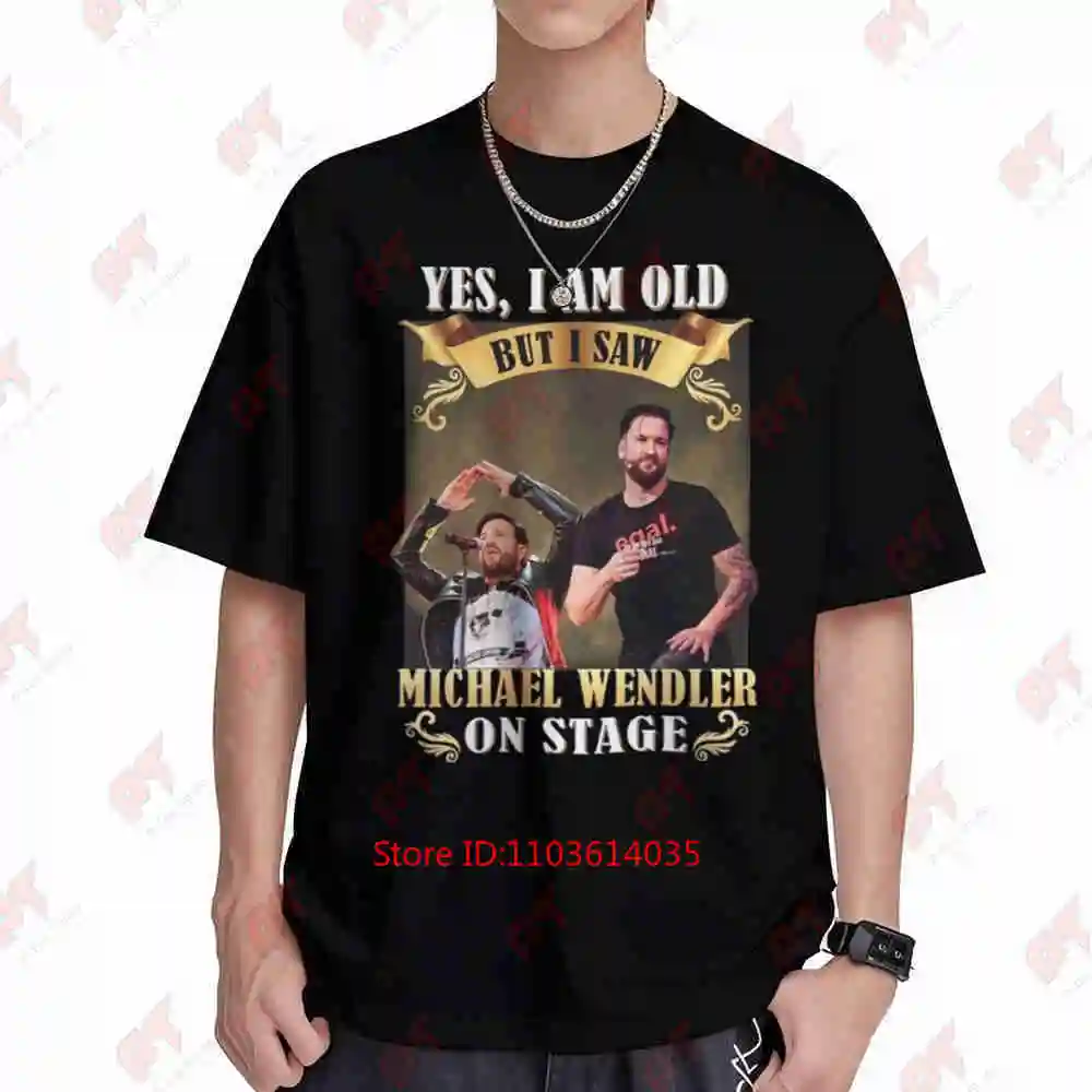 Michael Wendler German Lyrics Stage Print Cult Short Sleeve Tee 100% Cotton T-Shirt