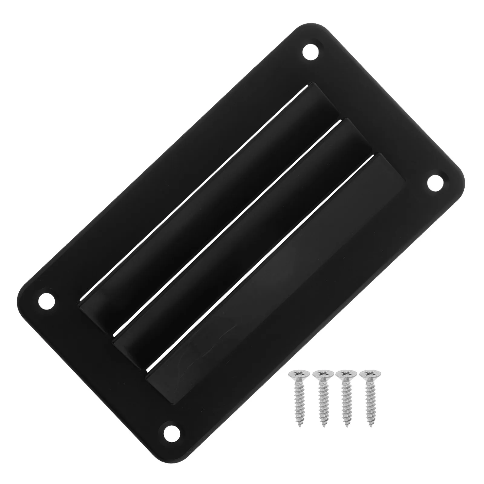 Marine Air Vent Louver Covers Rectangular Nylon Exhaust Fan Louvered Vent Boat Rv Yacht Camper Black Easy Install Quiet