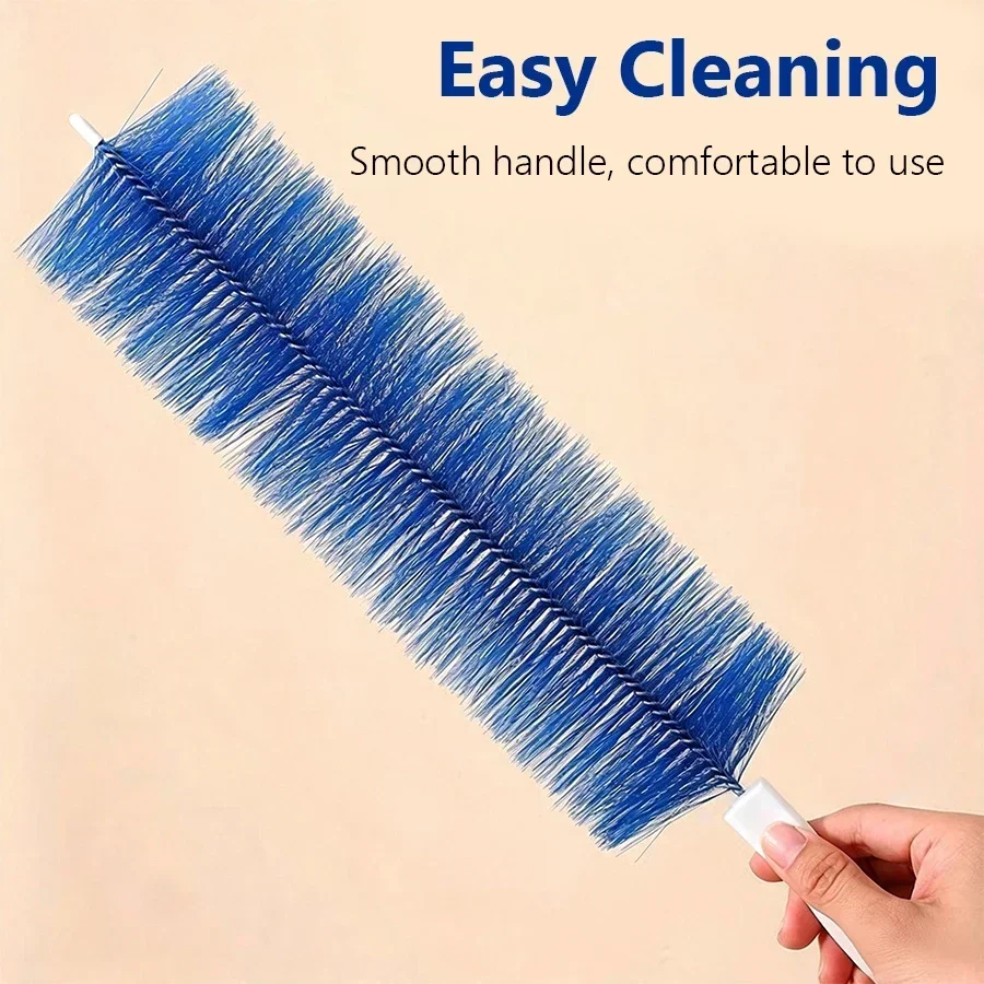 2Pcs Long Handle Fan Cleaning Brush Bendable Microfiber Duster for Ceiling Fan AC Vents Blinds Car Washable