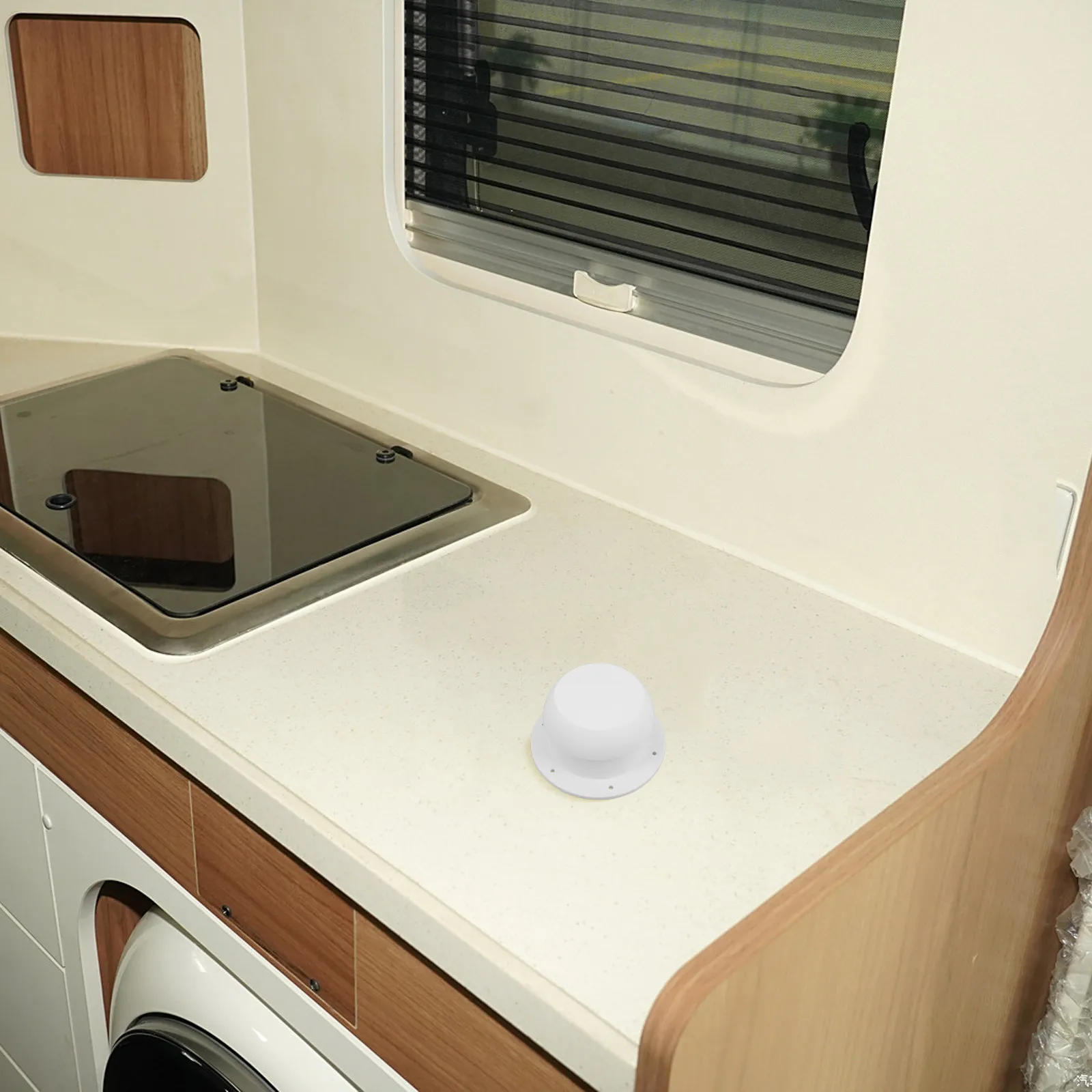 Plastic Rv Plumbing Vent Cap Mushroom Roof Rainproof Strong Ventilation Top Mounted Airflow Optimization Round Mushroom Vent