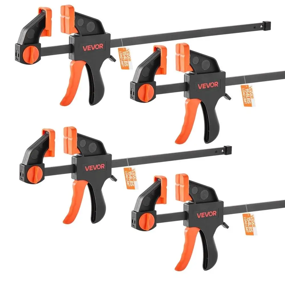 

for woodworking Bar Clamps Set 12 Inch and 6 Inch Adjustable Clamp Spreader Tool for Crafts and Projects 2 Pack