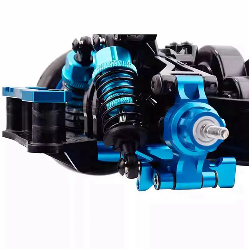 

A87I-4X For Tamiya TT01 TT02 Metal Hydraulic Shock Absorber Shock Absorber CNC Remote Control Car 55Mm,Blue